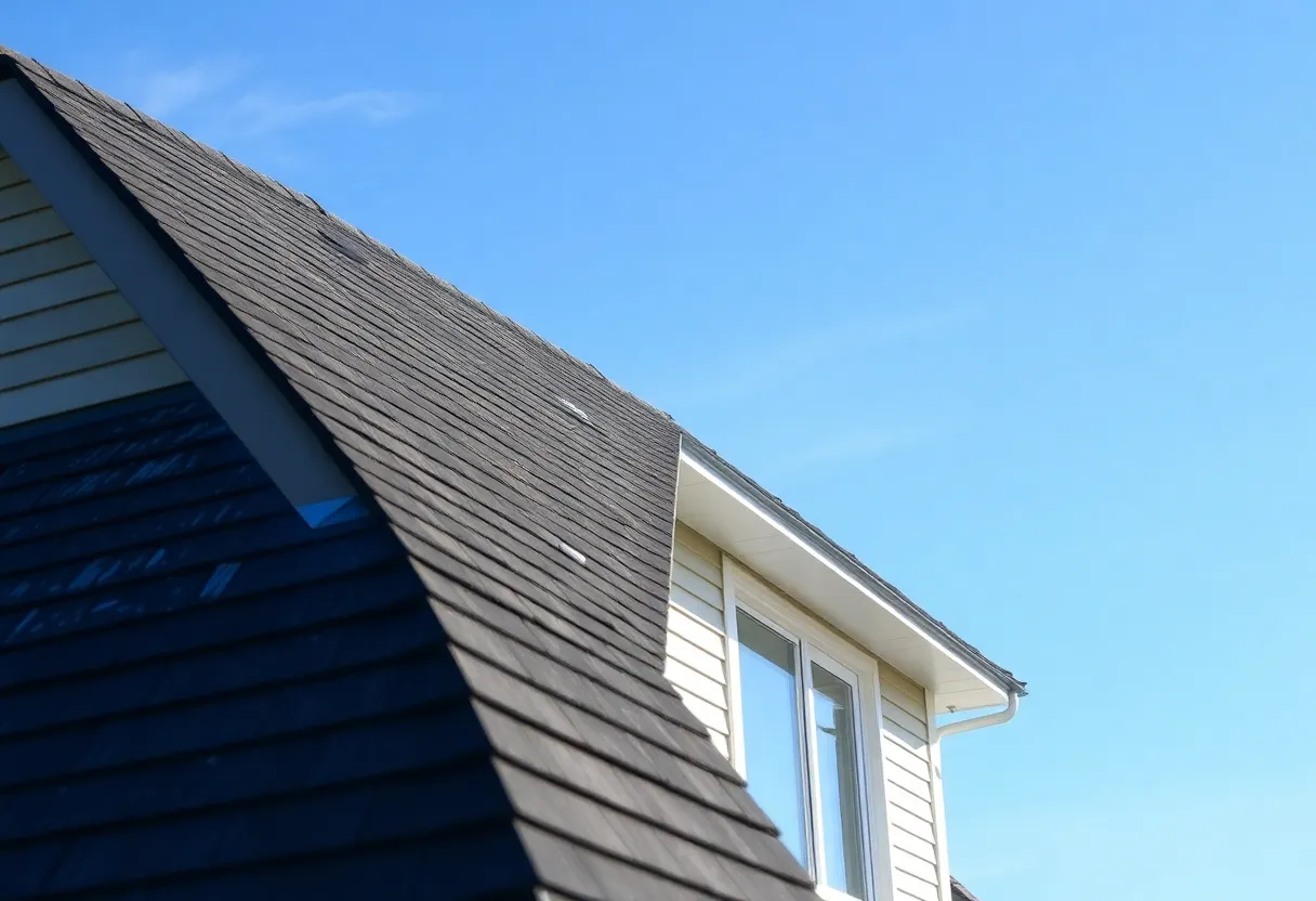 A sparkling clean roof demonstrating safe cleaning techniques.