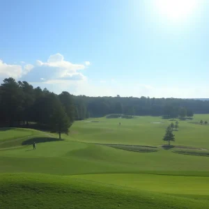 Scenic view of golf course in Irmo, South Carolina