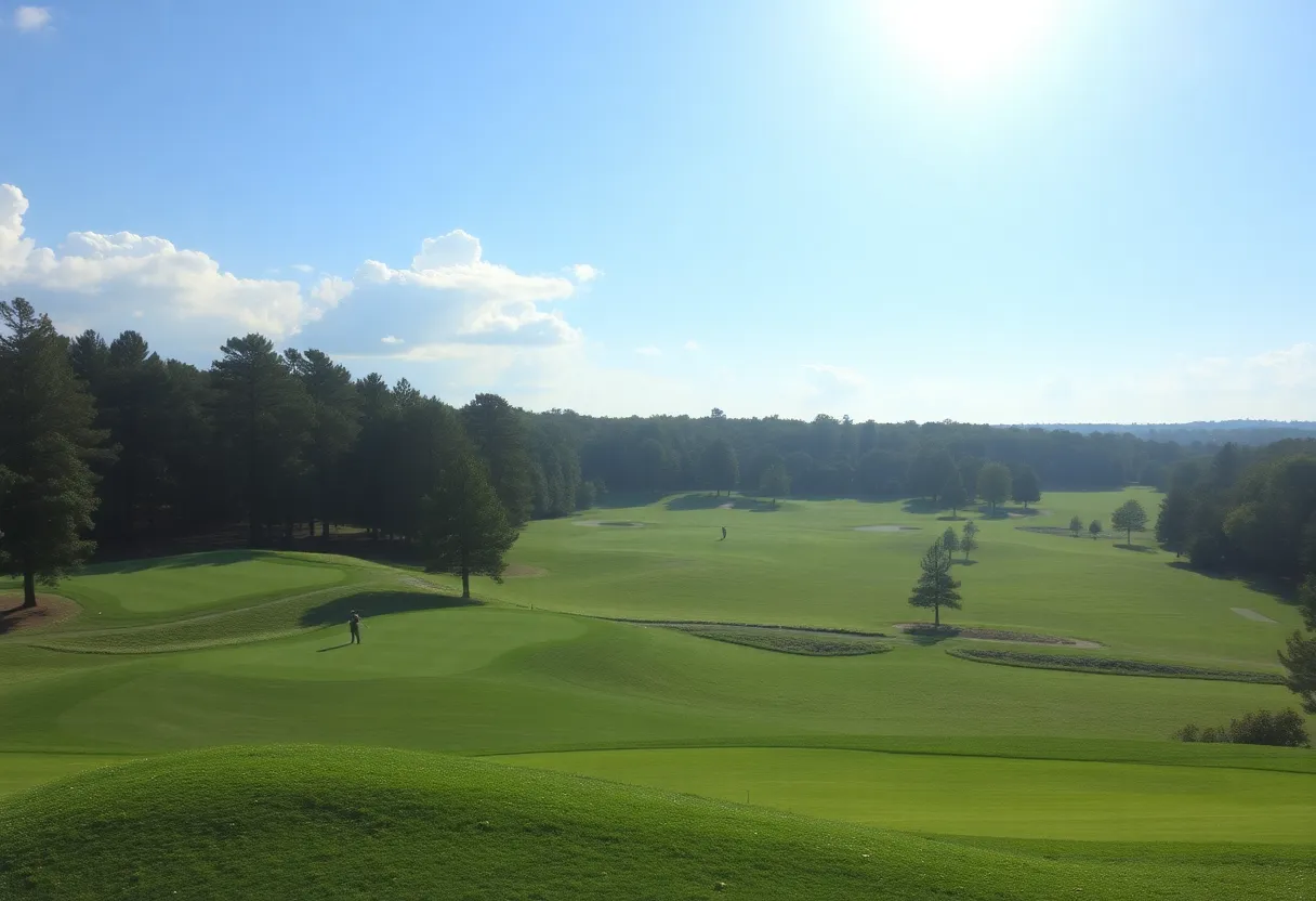 Scenic view of golf course in Irmo, South Carolina