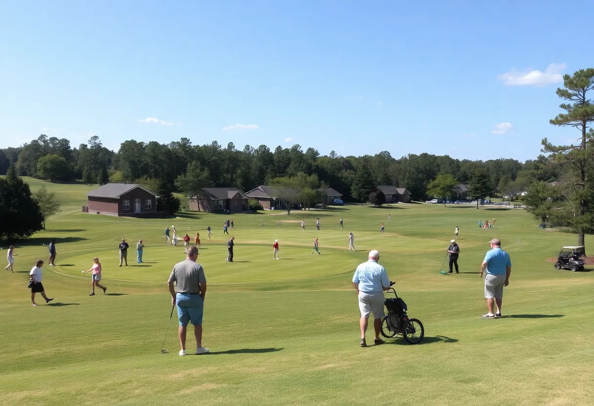 Community golf event in Irmo SC showcasing golfers on the course