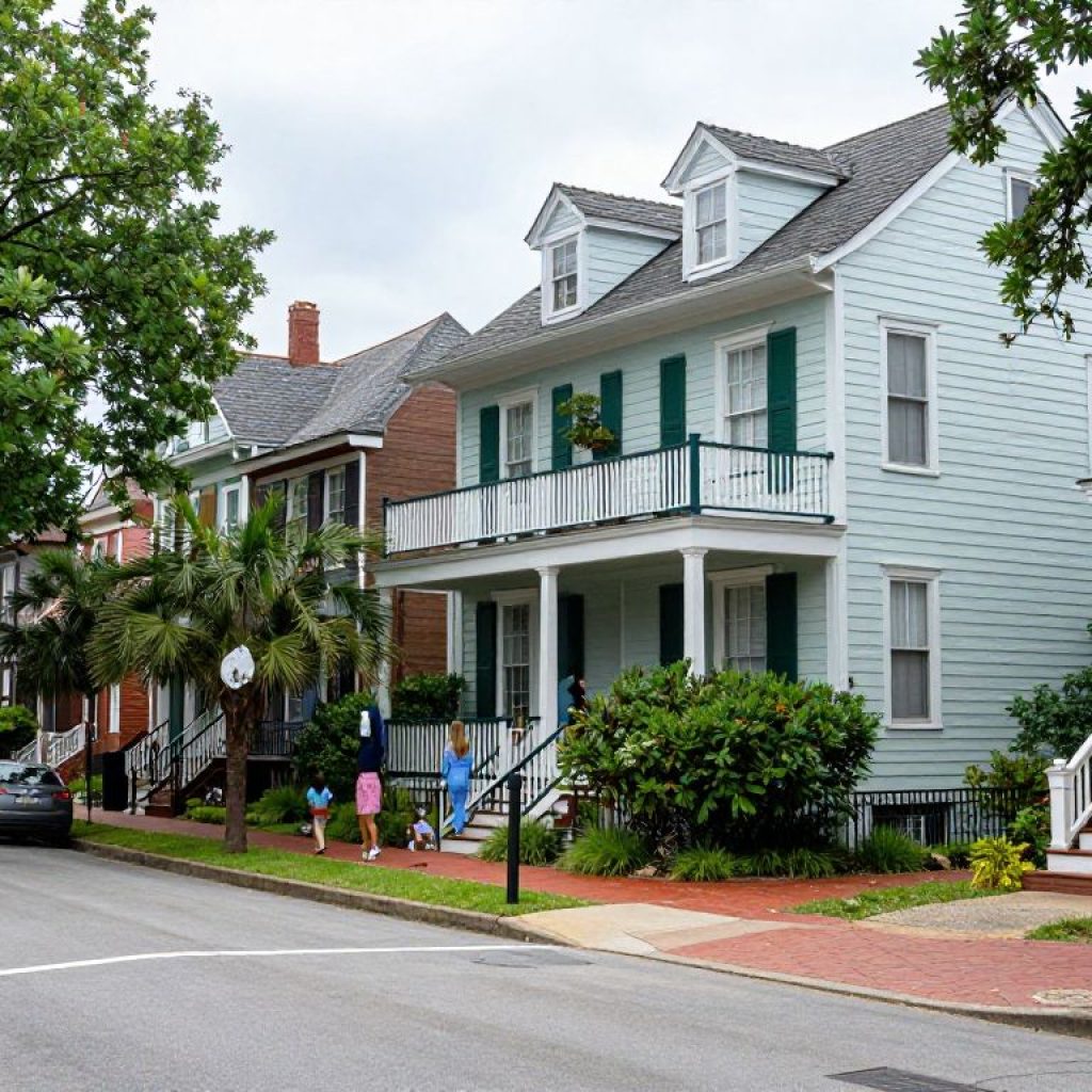 Historic homes in a Columbia neighborhood showcasing architectural beauty