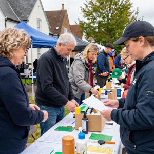 Community members engaged in charity fundraising event in Irmo SC
