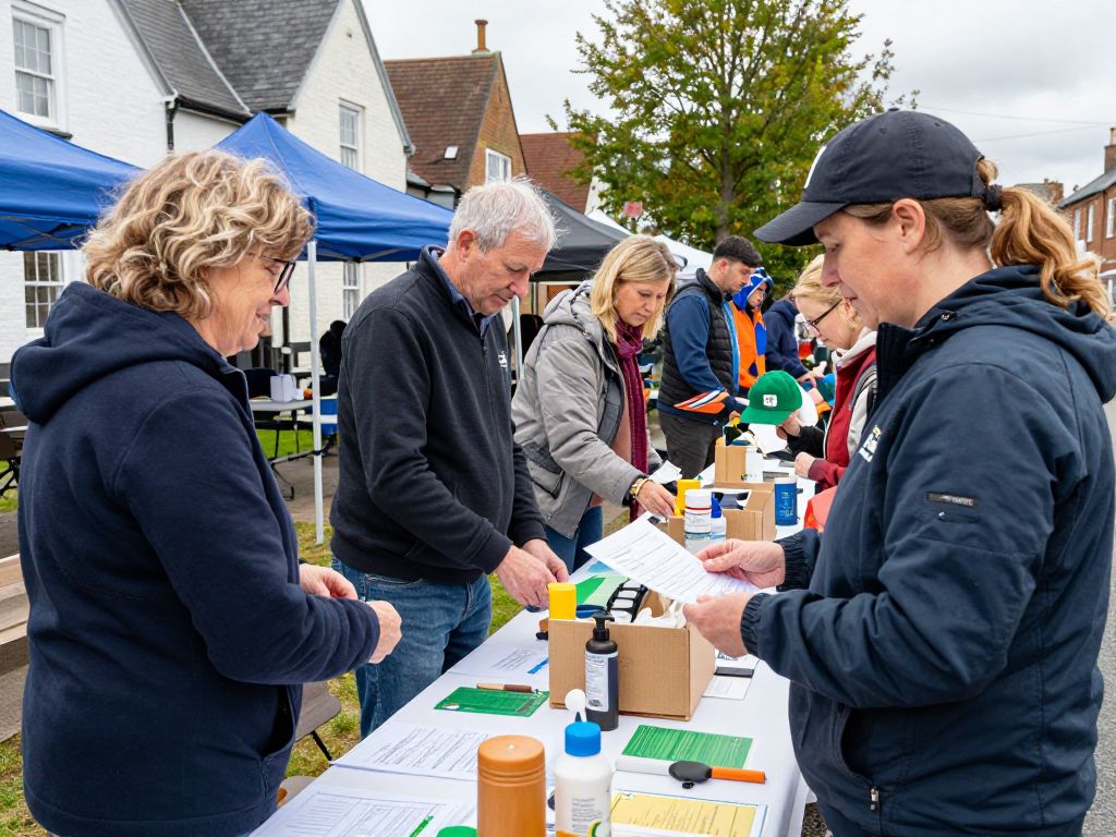 Community members engaged in charity fundraising event in Irmo SC