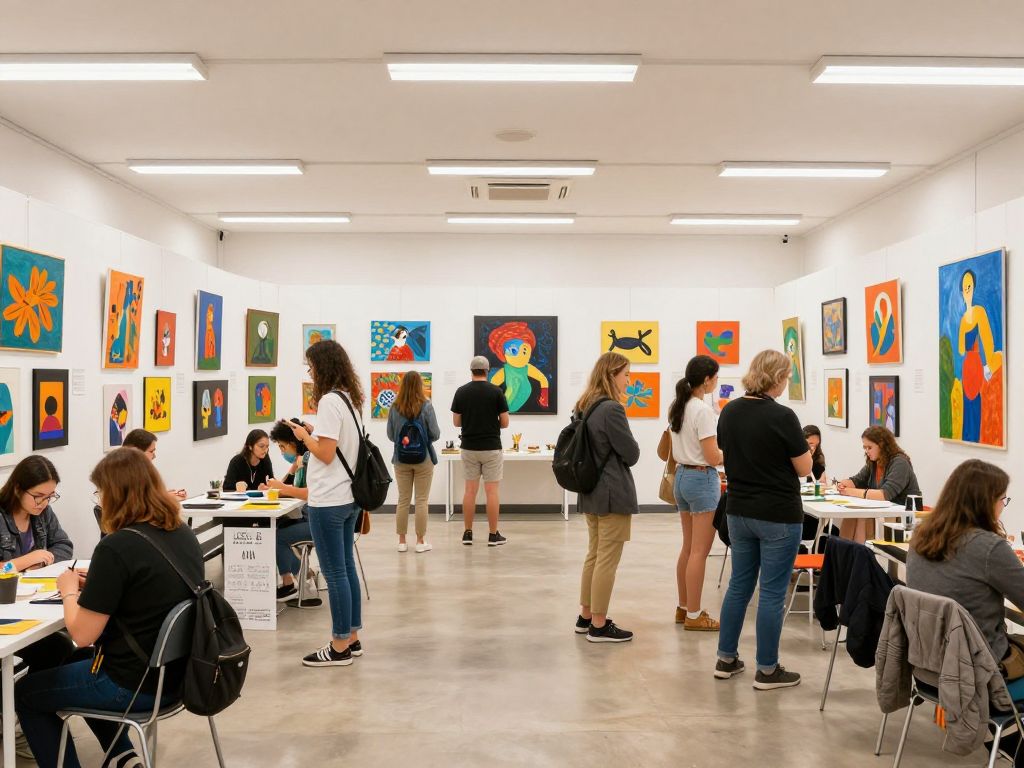 Art exhibition showcasing local artists' works at Irmo Community Center