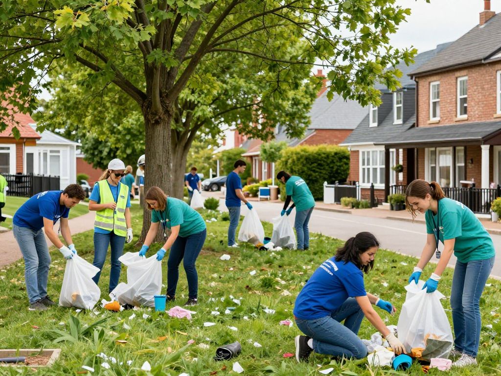 Volunteers participating in Irmo Community Clean-Up Day
