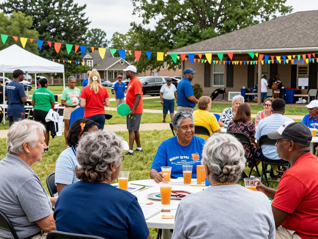 Residents of Irmo participating in a local community engagement event.