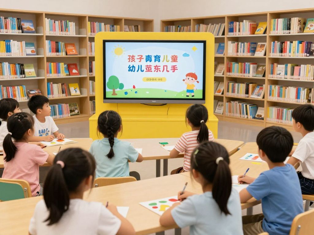Children participating in educational activities at the Irmo Library.