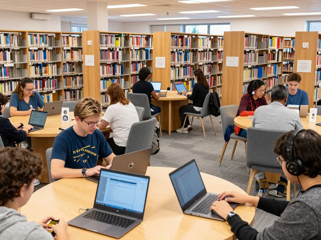 Community members engaging with resources at Irmo Library