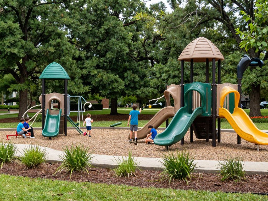 Families enjoying recreational activities in Irmo Parks.