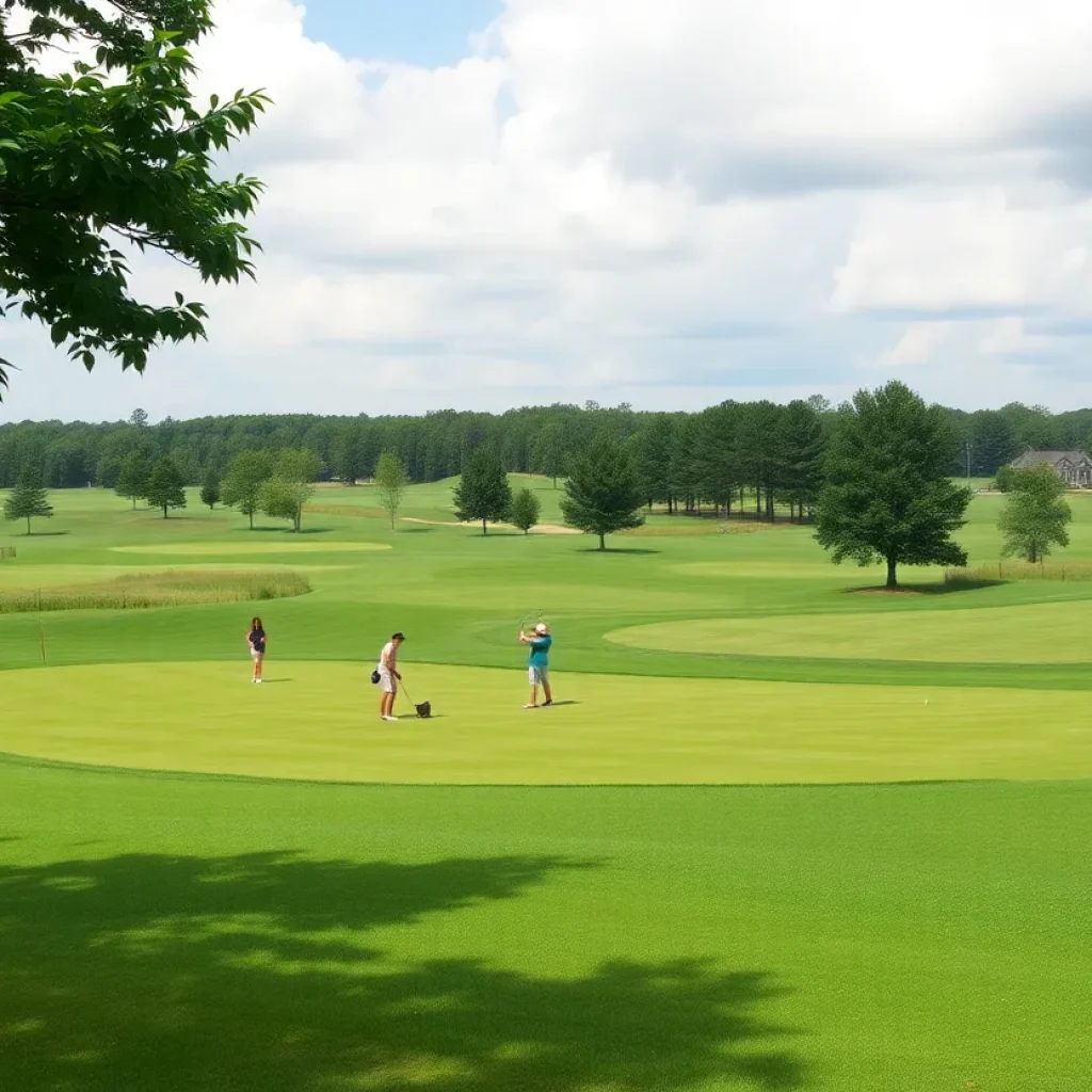 Beautiful golf course in Irmo, South Carolina showcasing its lush landscape and players enjoying the game.