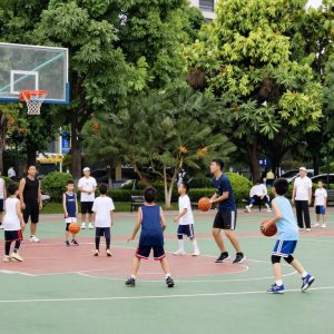 New basketball court at Rawls Creek Park in Irmo SC