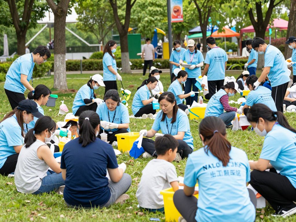 Community members participating in the Irmo charity event