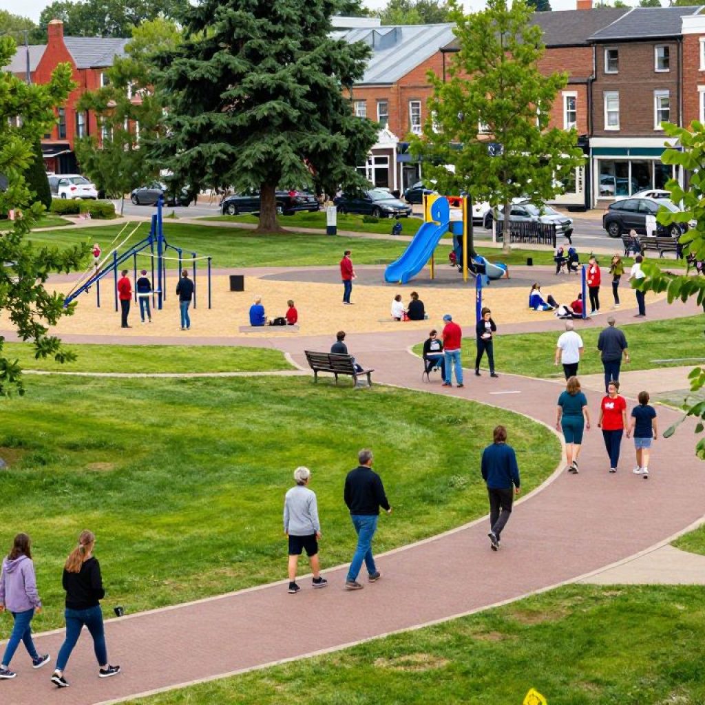 A family enjoying a day out in a community park in Irmo