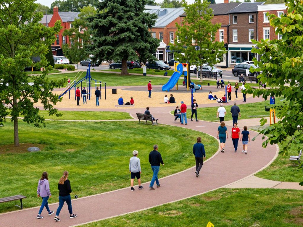A family enjoying a day out in a community park in Irmo