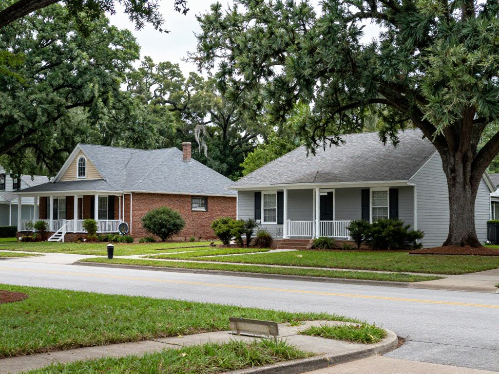 Serene neighborhood depicting resilience and community spirit in Irmo SC