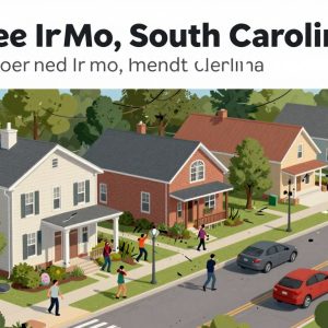 Illustration of minor earthquake effects in Irmo, South Carolina