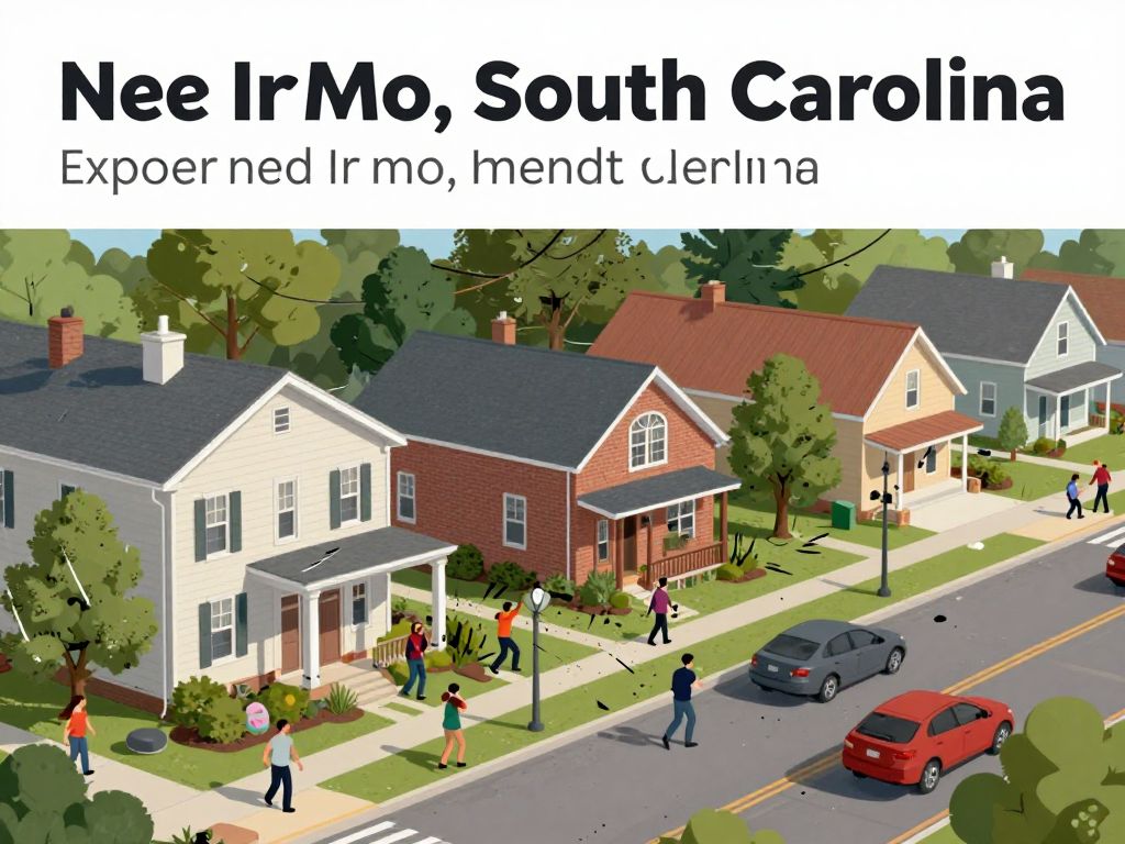 Illustration of minor earthquake effects in Irmo, South Carolina