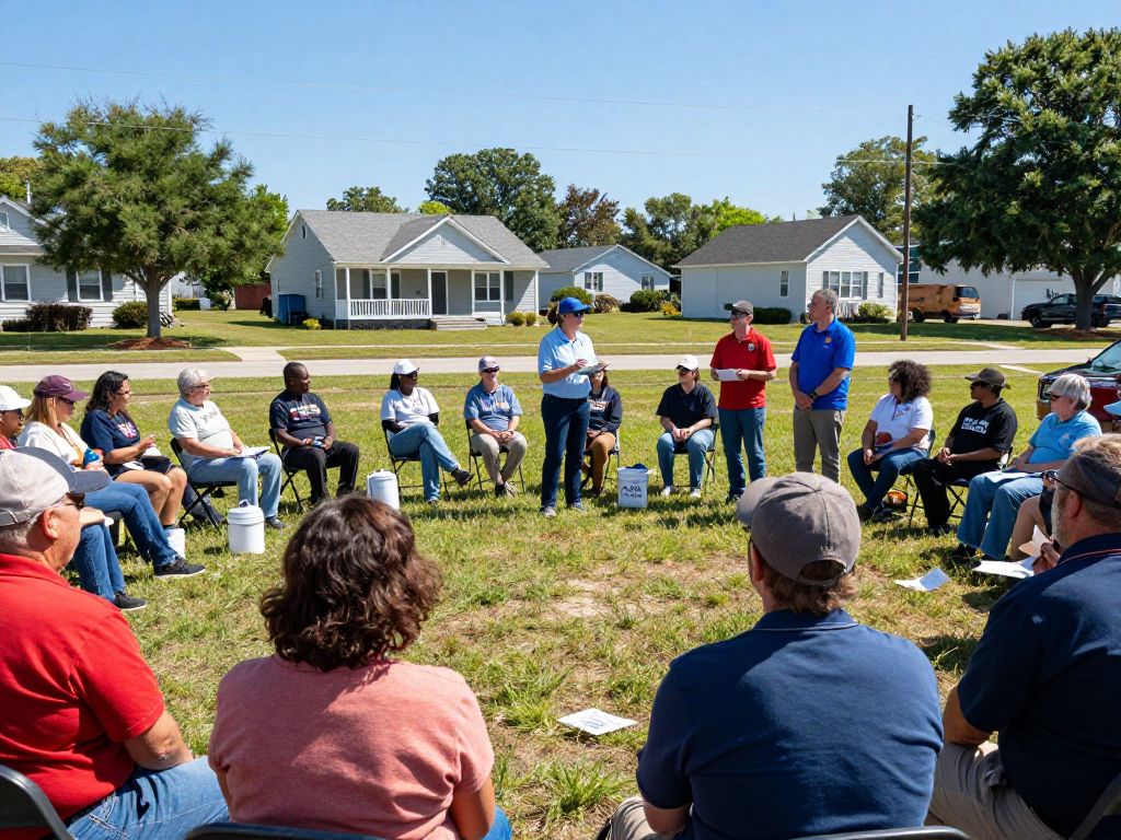 Residents of Irmo discussing safety measures in response to recent earthquakes