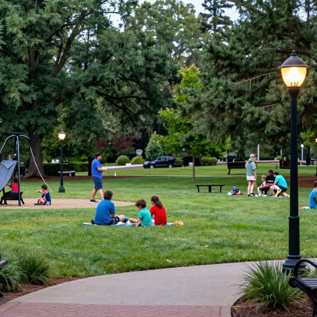 Families enjoying improved accessibility in Irmo park