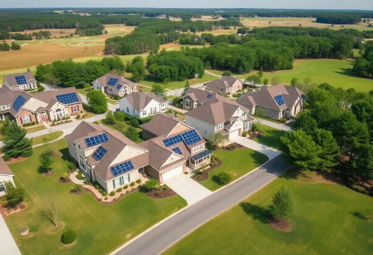 Energy-efficient homes in a golf community in Irmo SC