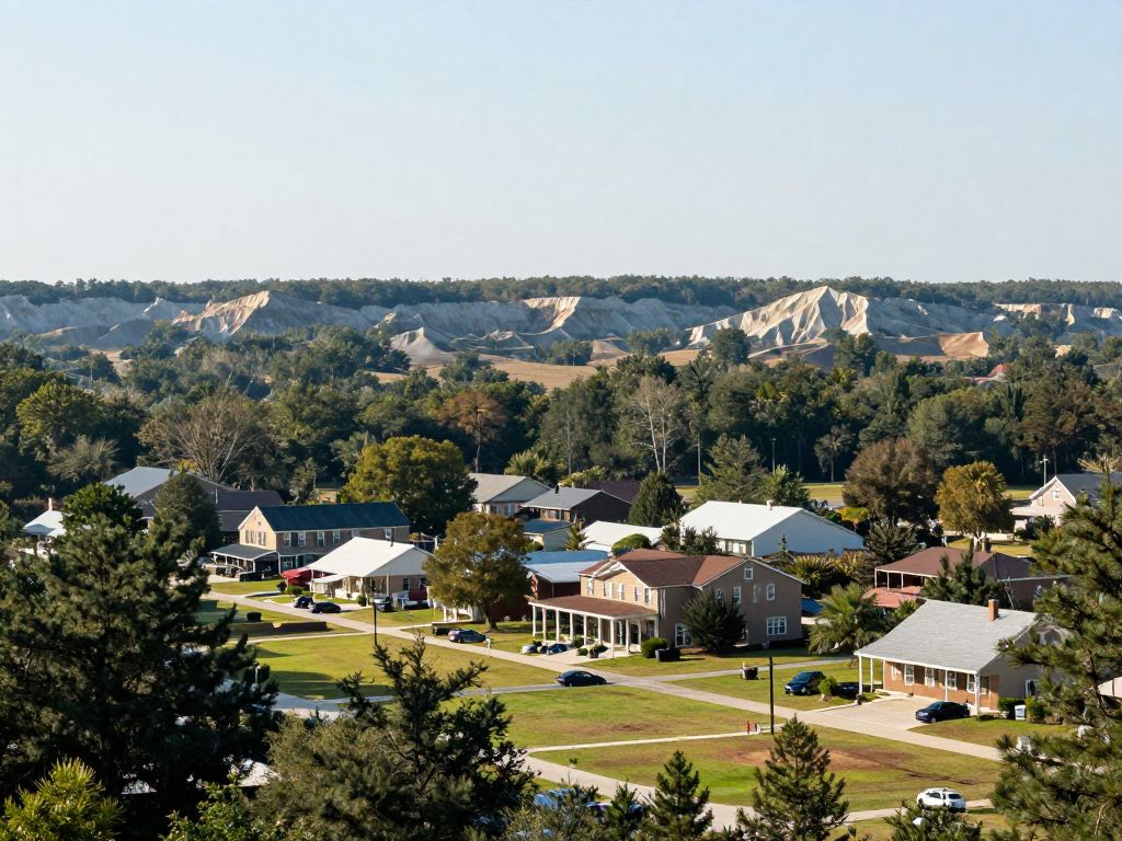 Quiet landscape of Irmo, South Carolina