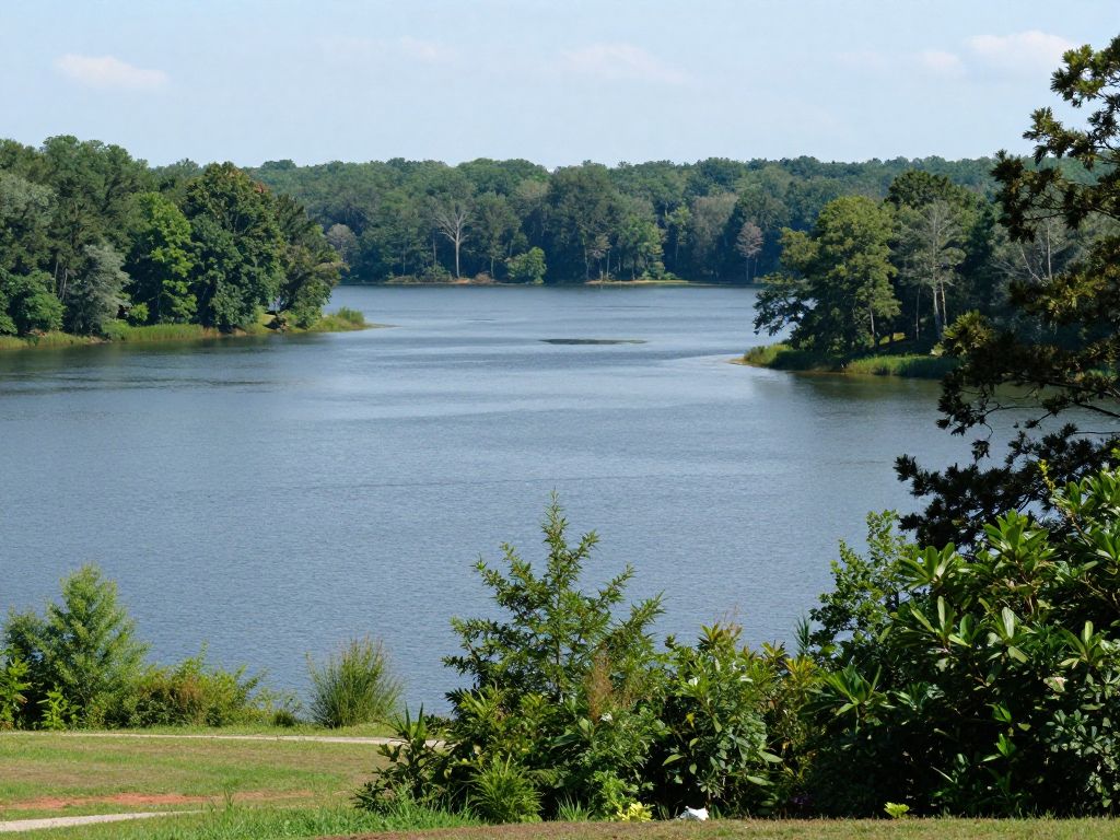 Scenic view of Lake Murray, Irmo, South Carolina, post-earthquake