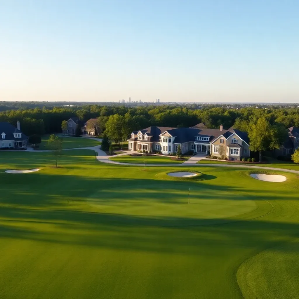 Scenic view of prestigious golf community in Irmo SC