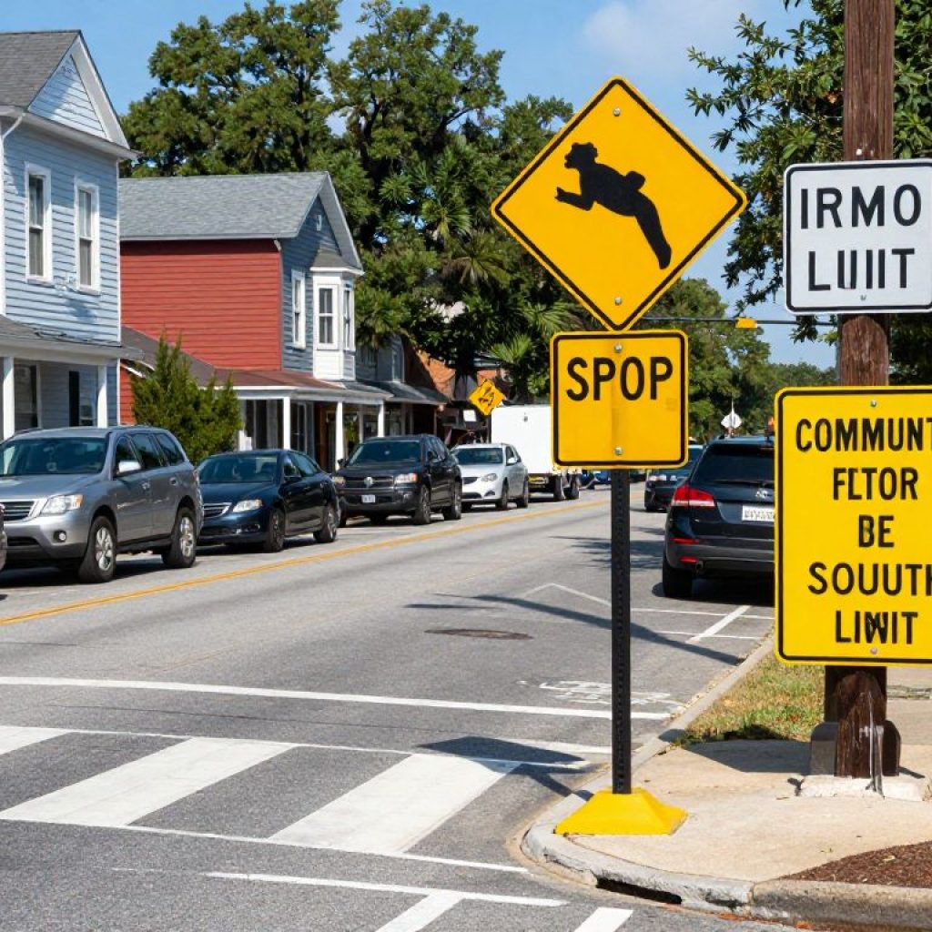 Traffic safety measures in Irmo, South Carolina