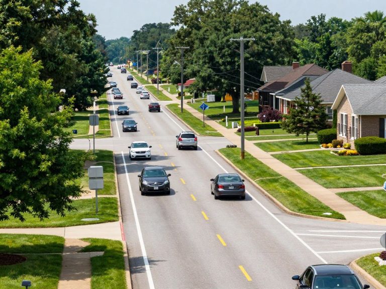 Vehicles traveling smoothly on Irmo roads, showing the community's efforts to enhance traffic flow.