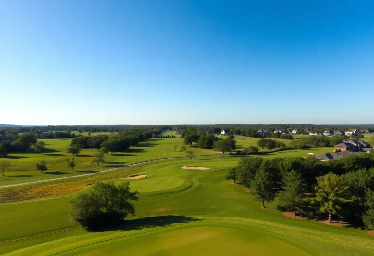 Scenic view of a golf course community in Irmo, SC