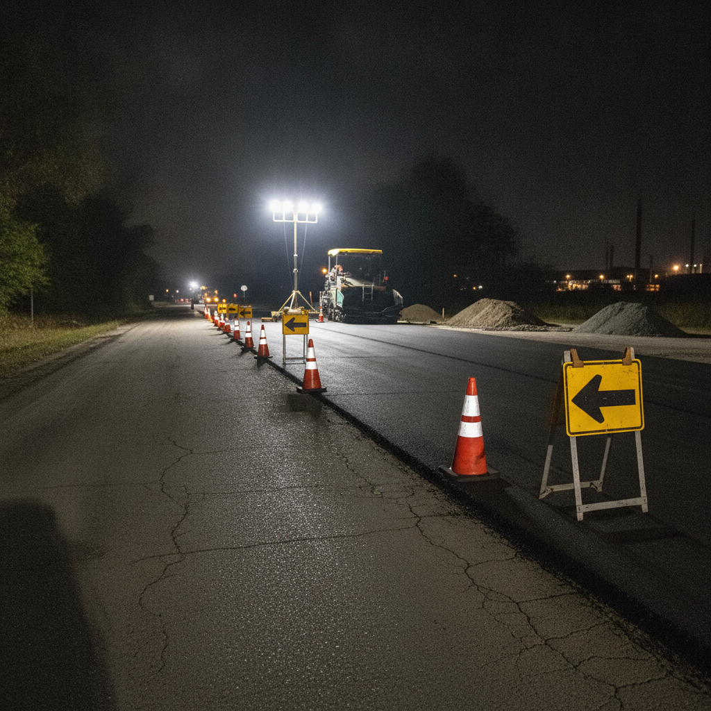 Airport Boulevard Roadwork Underway in West Columbia, Cayce