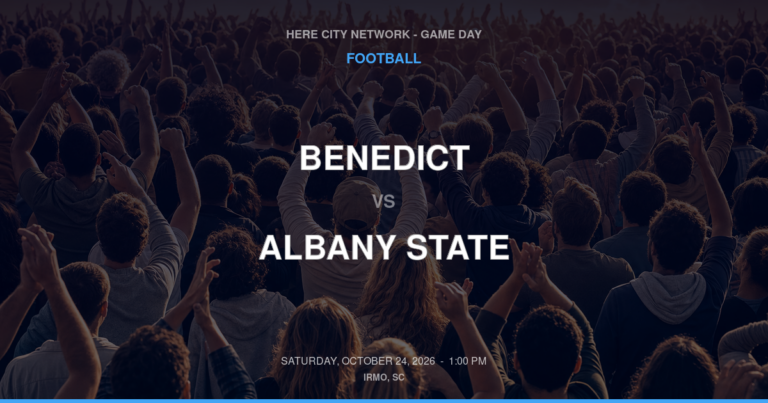 Benedict vs. Albany State — Football Game Day — Albany, GA — Oct 24, 2026