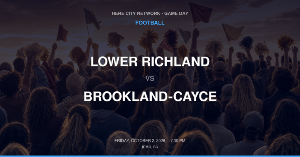 Lower Richland vs. Brookland-Cayce — Football Game Day — Cayce, SC — Oct 2, 2026