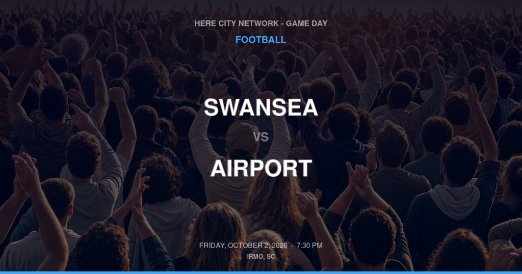 Swansea vs. Airport — Football Game Day — West Columbia, SC — Oct 2, 2026