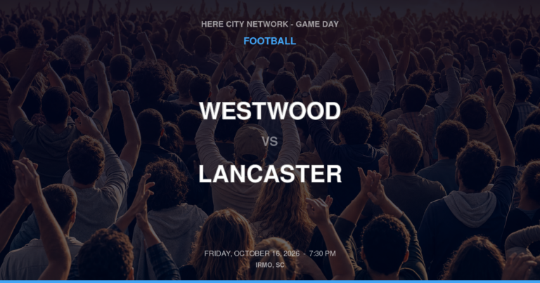 Westwood vs. Lancaster — Football Game Day — Lancaster, SC — Oct 16, 2026